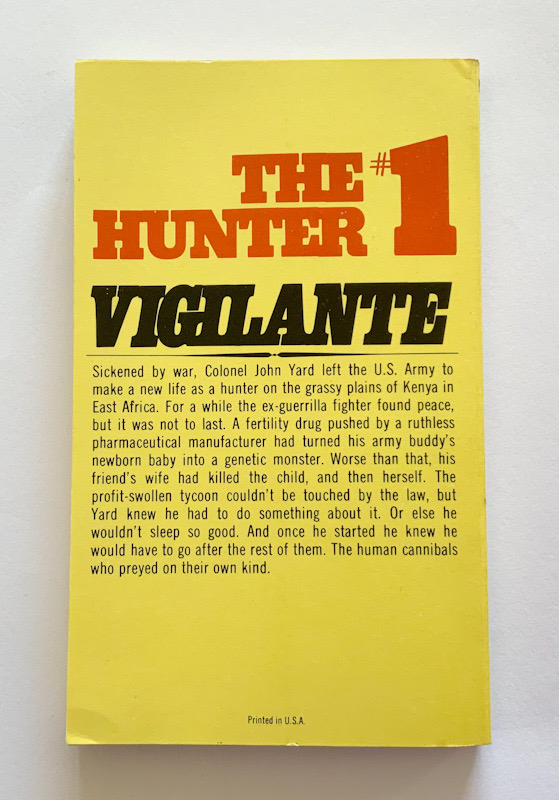 THE HUNTER no.1 SCAVENGER KILL United States pulp fiction book Ralph Hayes 1975